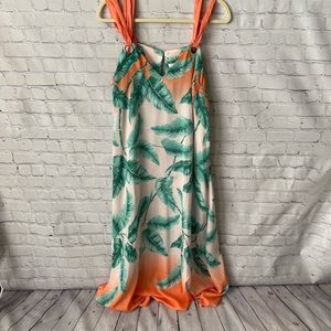 Forever 21 Palm Print Maxi Dress - M